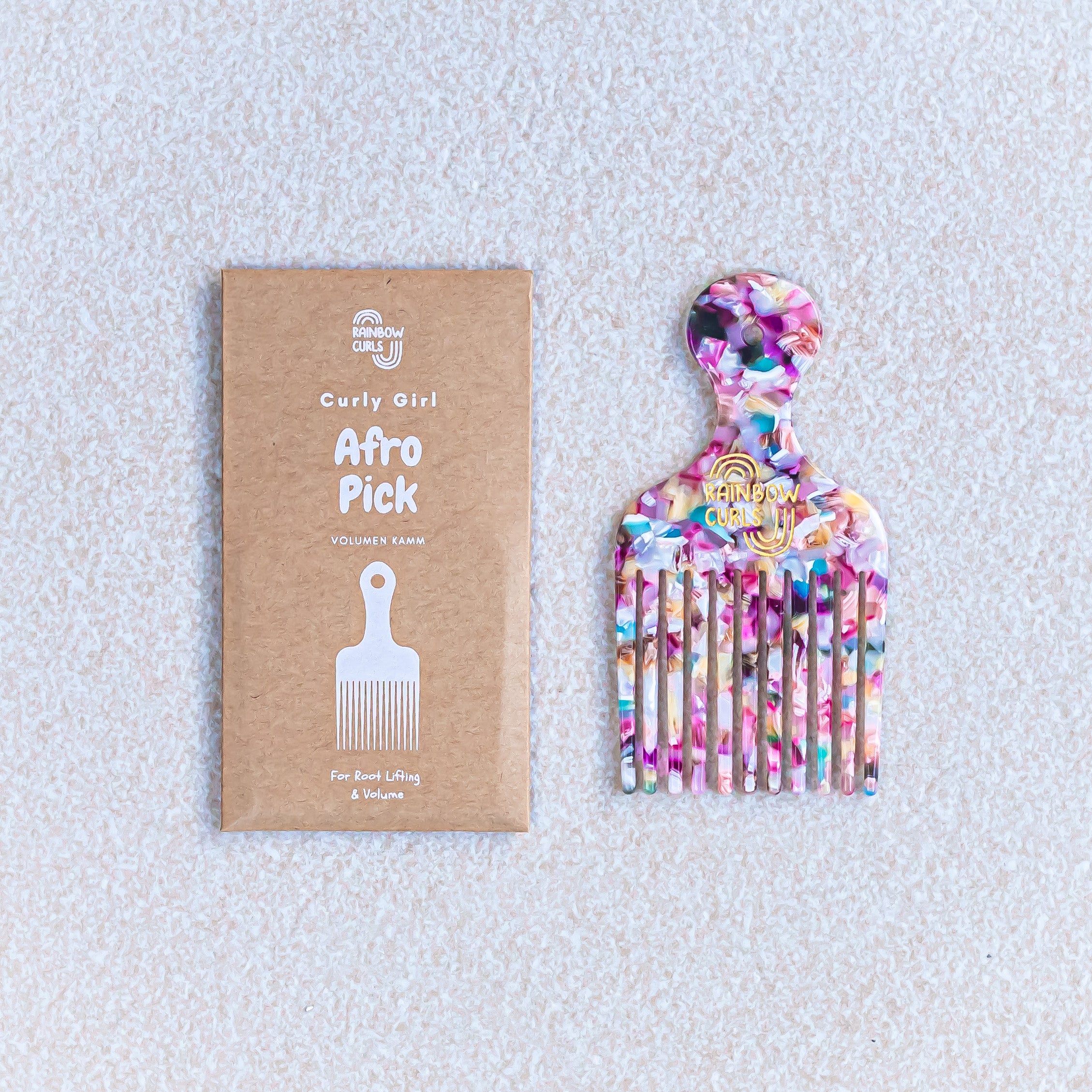 Rainbow Curls | Afro Pick (verschiedene Farben) Locken Accessoires Rainbow Curls