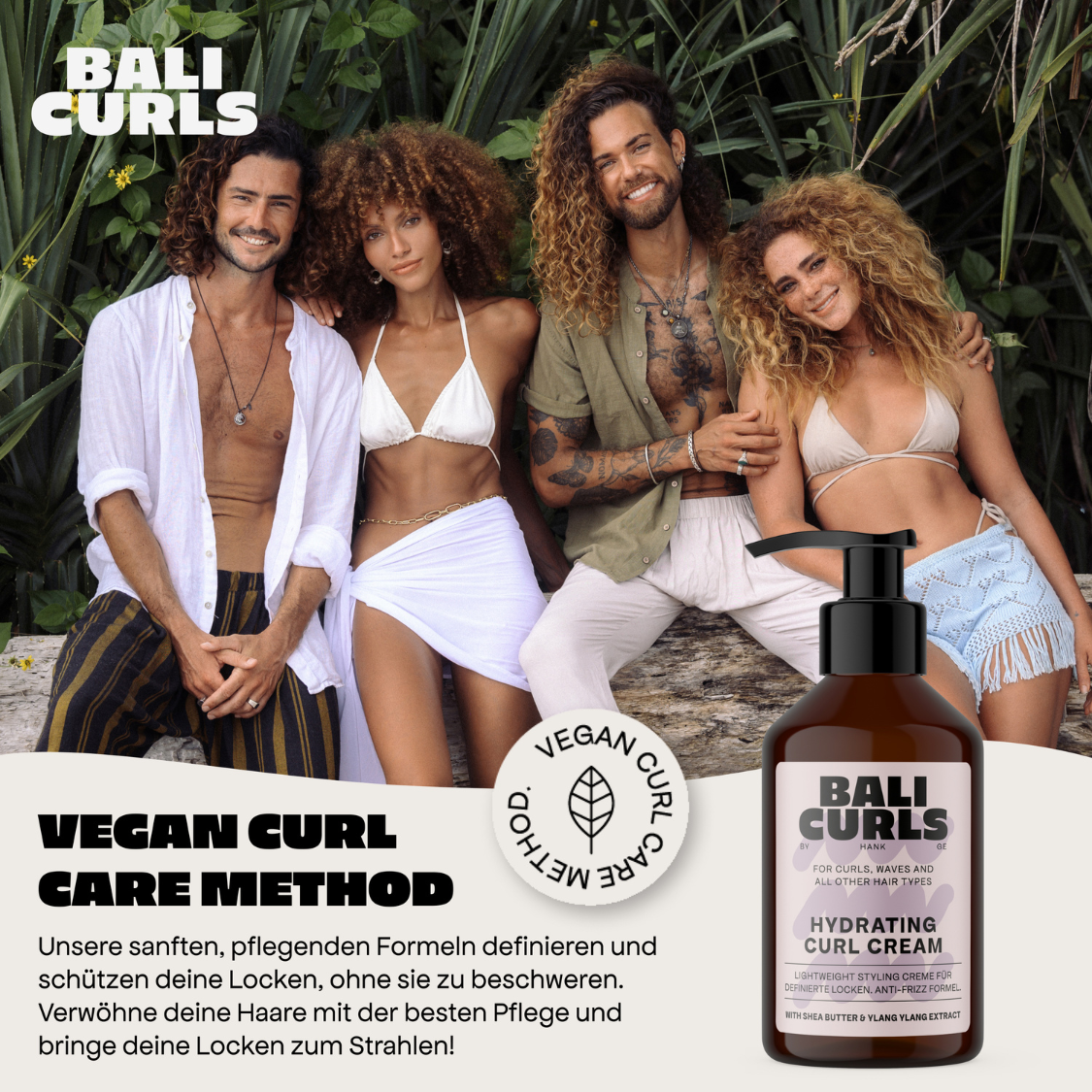 Bali Curls by Hank Ge | Hydrating Curl Cream /150ml Lockencreme Bali Curls