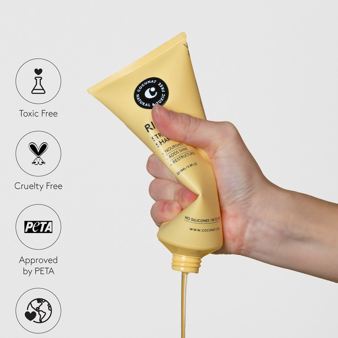 COCUNAT | Rich Strenghtening Shampoo /200ml Mildes Shampoo Cocunat