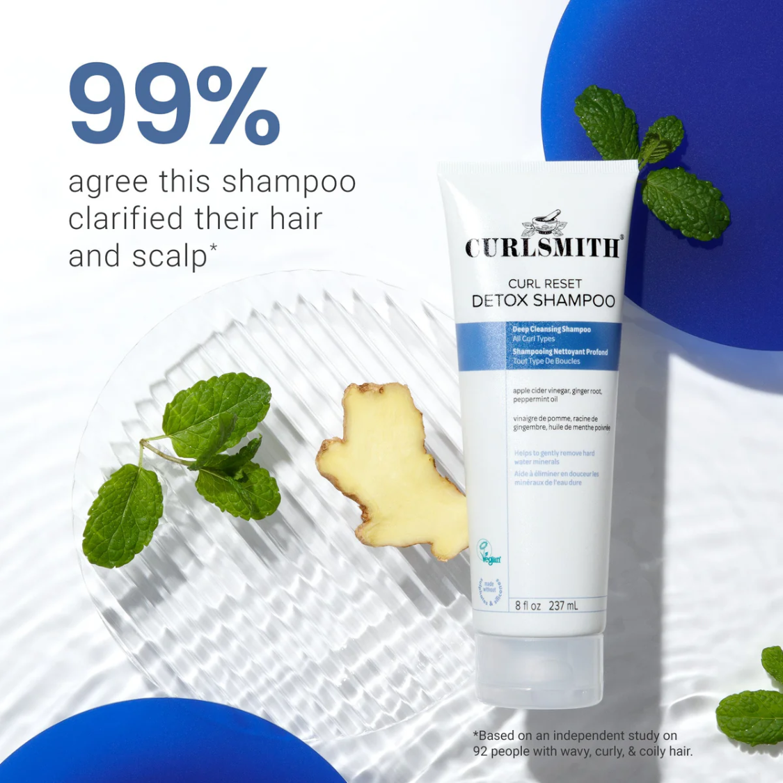 CURLSMITH | Curl Reset Detox Shampoo /237ml Tiefenreinigungsshampoo CURLSMITH