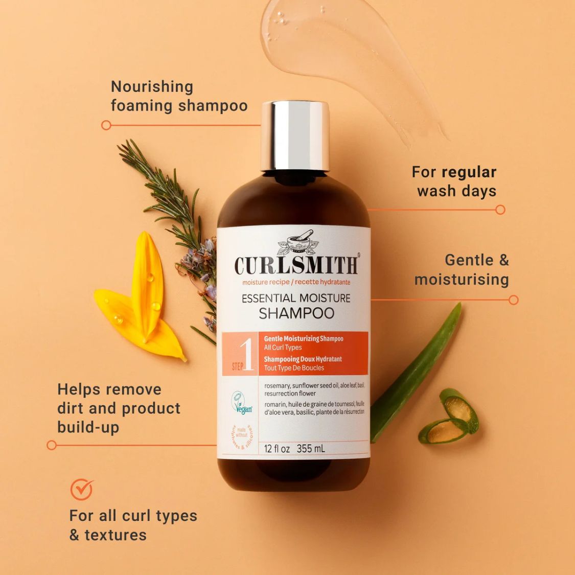 CURLSMITH | Essential Moisture Cleanser /355ml Mildes Shampoo CURLSMITH