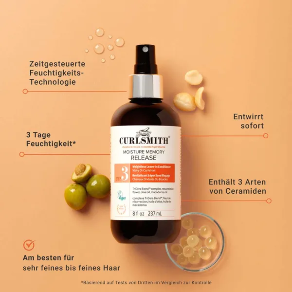 CURLSMITH | Moisture Memory Release /237ml Leave-in CURLSMITH