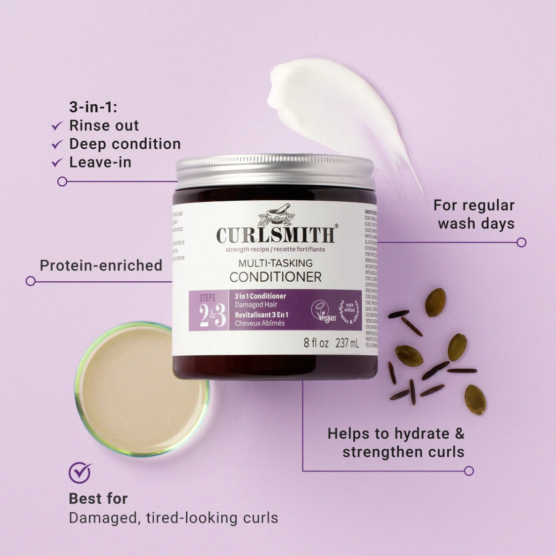 CURLSMITH | Multitasking Conditioner /ab 59ml Conditioner CURLSMITH