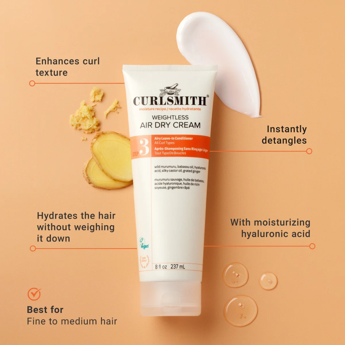 CURLSMITH | Weightless Air Dry Cream /ab 59ml
