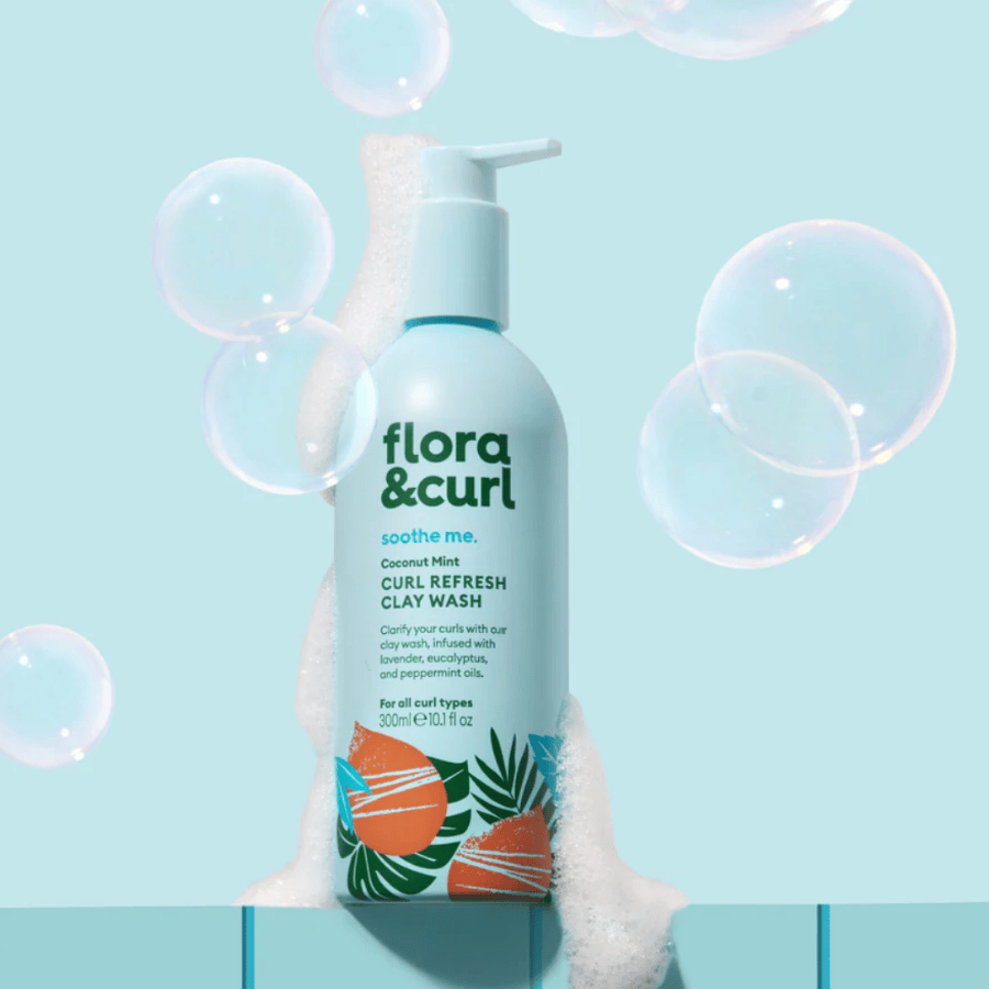 Flora & Curl | Coconut Mint Curl Refresh Clay Wash /300ml Clay Wash Flora & Curl