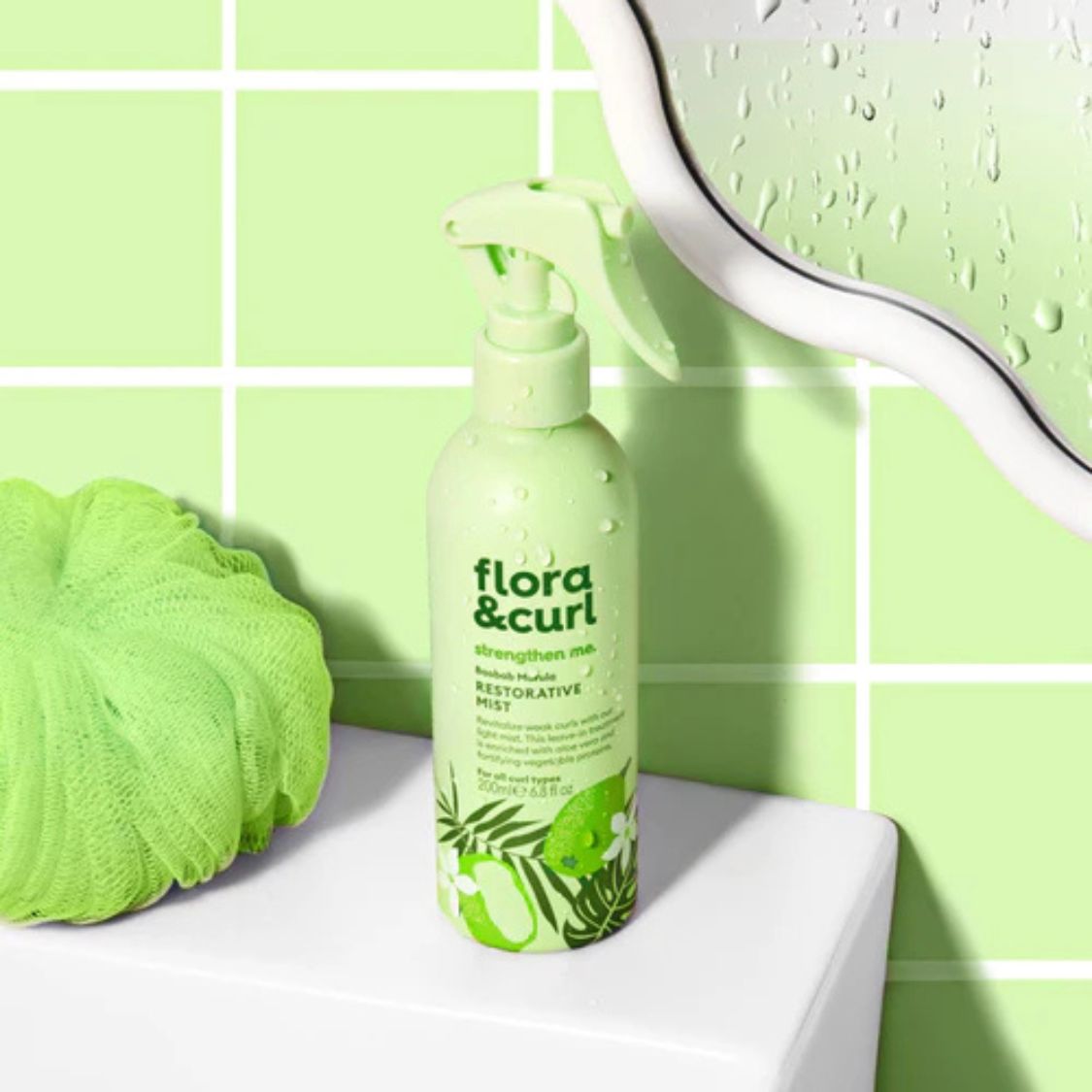 Flora & Curl | Baobab & Marula Restorative Mist /250ml Spray & Refresh Flora & Curl