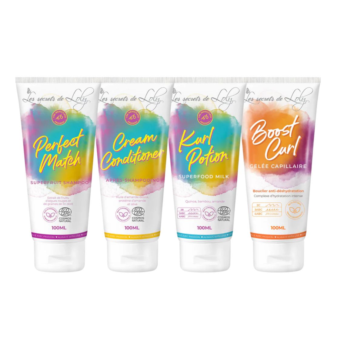 Les Secrets de Loly | Reiseset für welliges Haar / 4 x 100ml Bundle Les Secrets de Loly