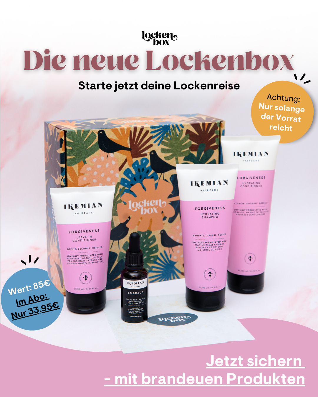 Lockenbox | Curly Hair Box für wellige & lockige Haare Lockenbox