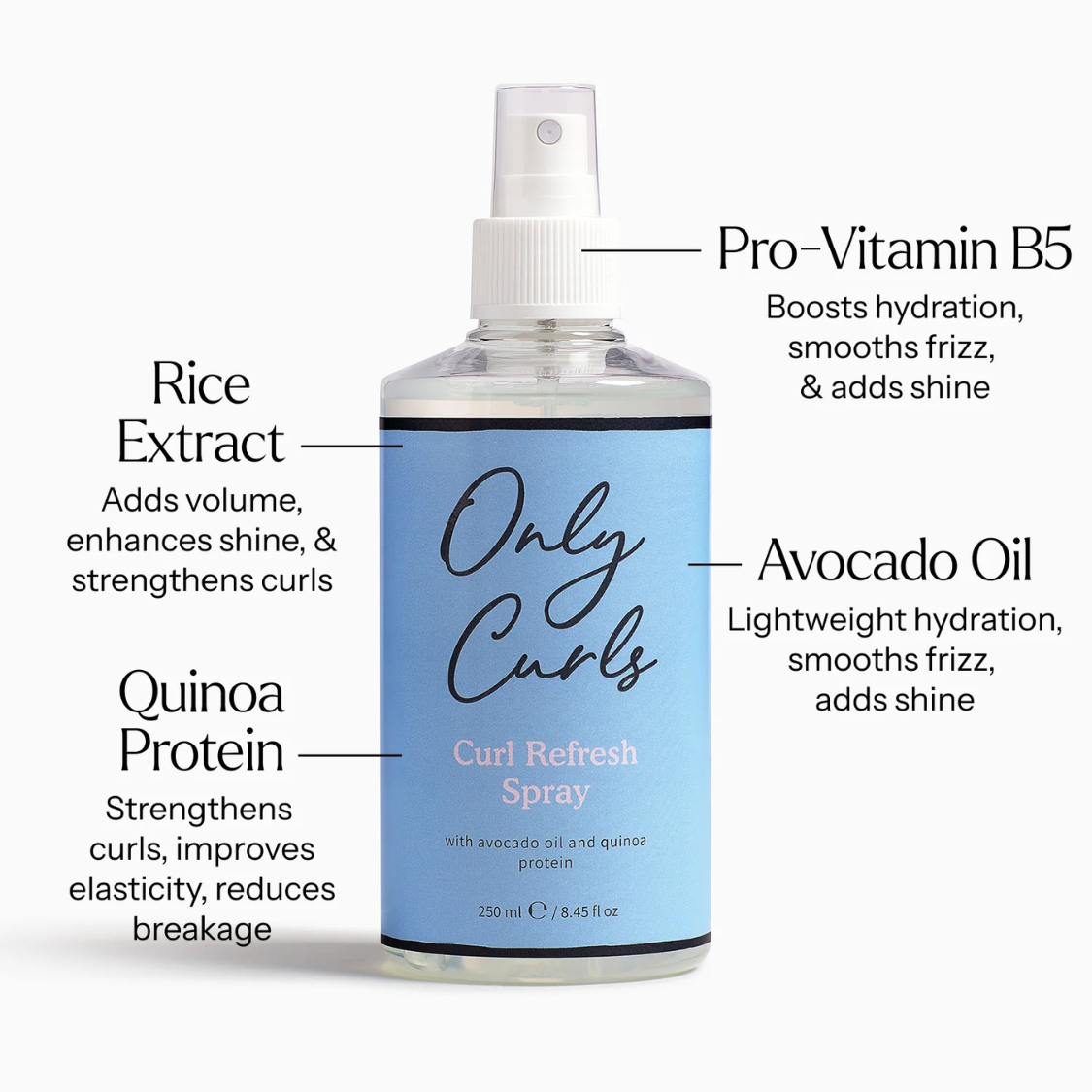Only Curls | Curl Refresh Spray /250ml Spray & Refresh Only Curls