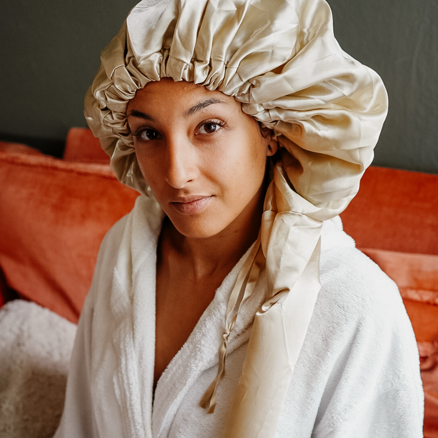 Plush | Satin Diffuser Cap | Aufblasbare Diffusor-Föhnhaube Locken Accessoires Plush