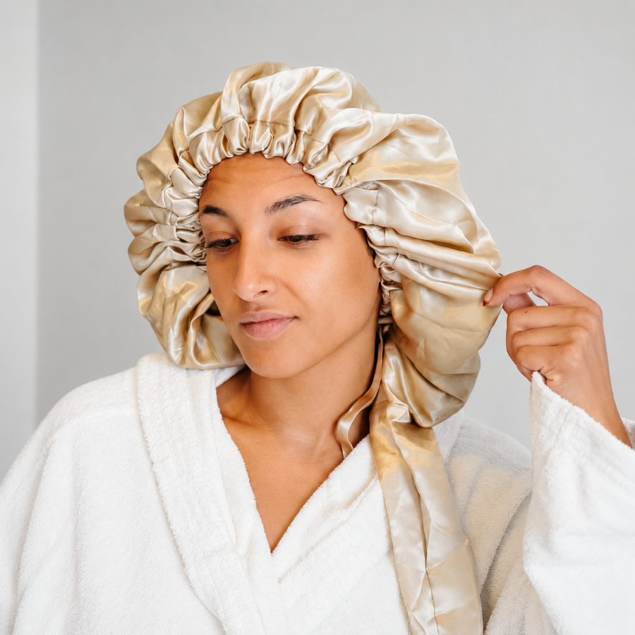 Plush | Satin Diffuser Cap | Aufblasbare Diffusor-Föhnhaube Locken Accessoires Plush