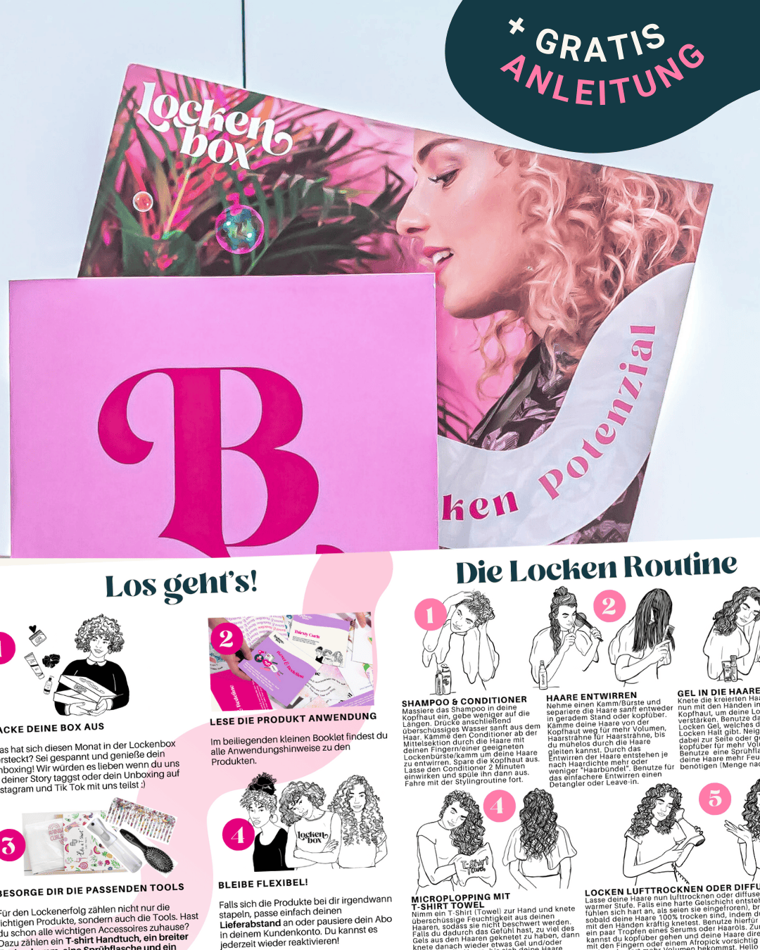 Lockenbox | Curly Hair Box für wellige & lockige Haare Lockenbox