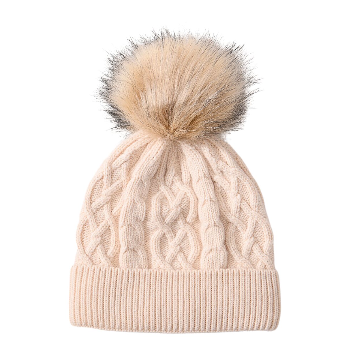*Abo Reward* Plush | Satingefütterte Mütze mit abnehmbarem Bommel Locken Accessoires Plush