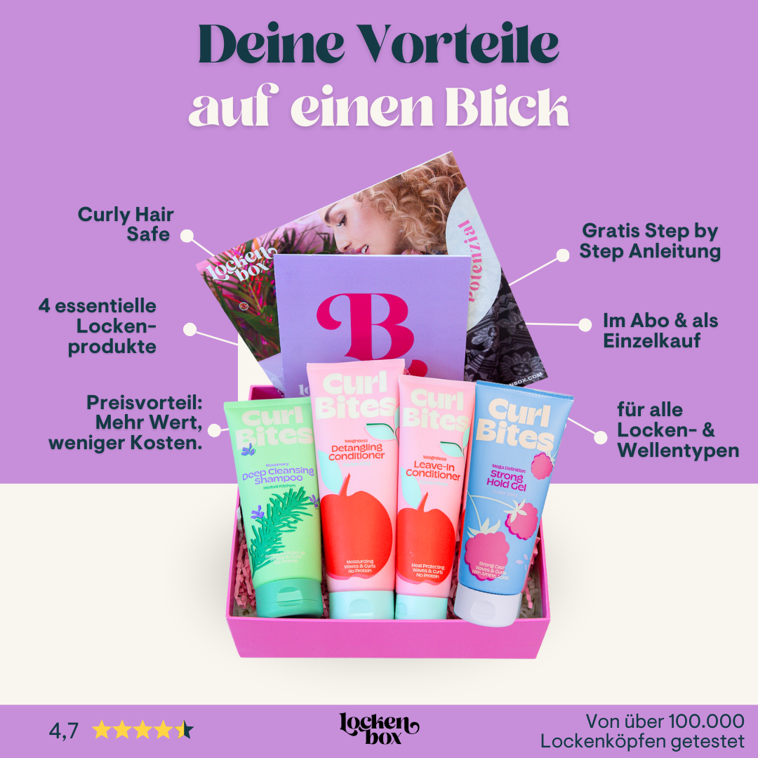 Lockenbox | Curly Hair Box für wellige & lockige Haare Lockenbox