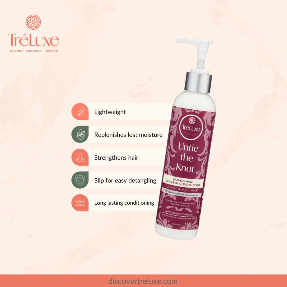 TréLuxe | Untie the Knot™ Nourishing Leave-In Conditioner /237ml