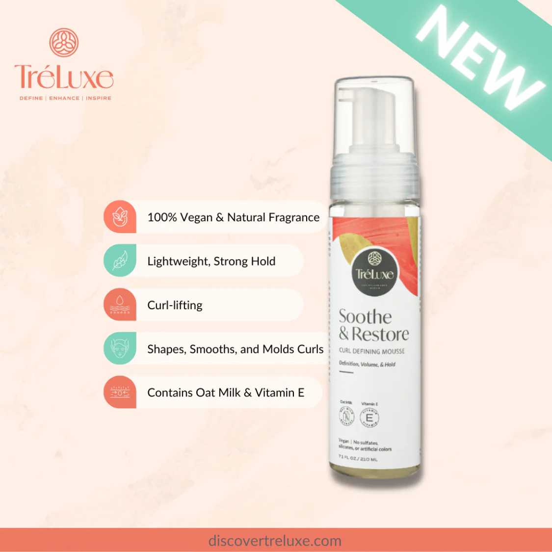 TréLuxe | Soothe & Restore Curl Defining Mousse /237ml