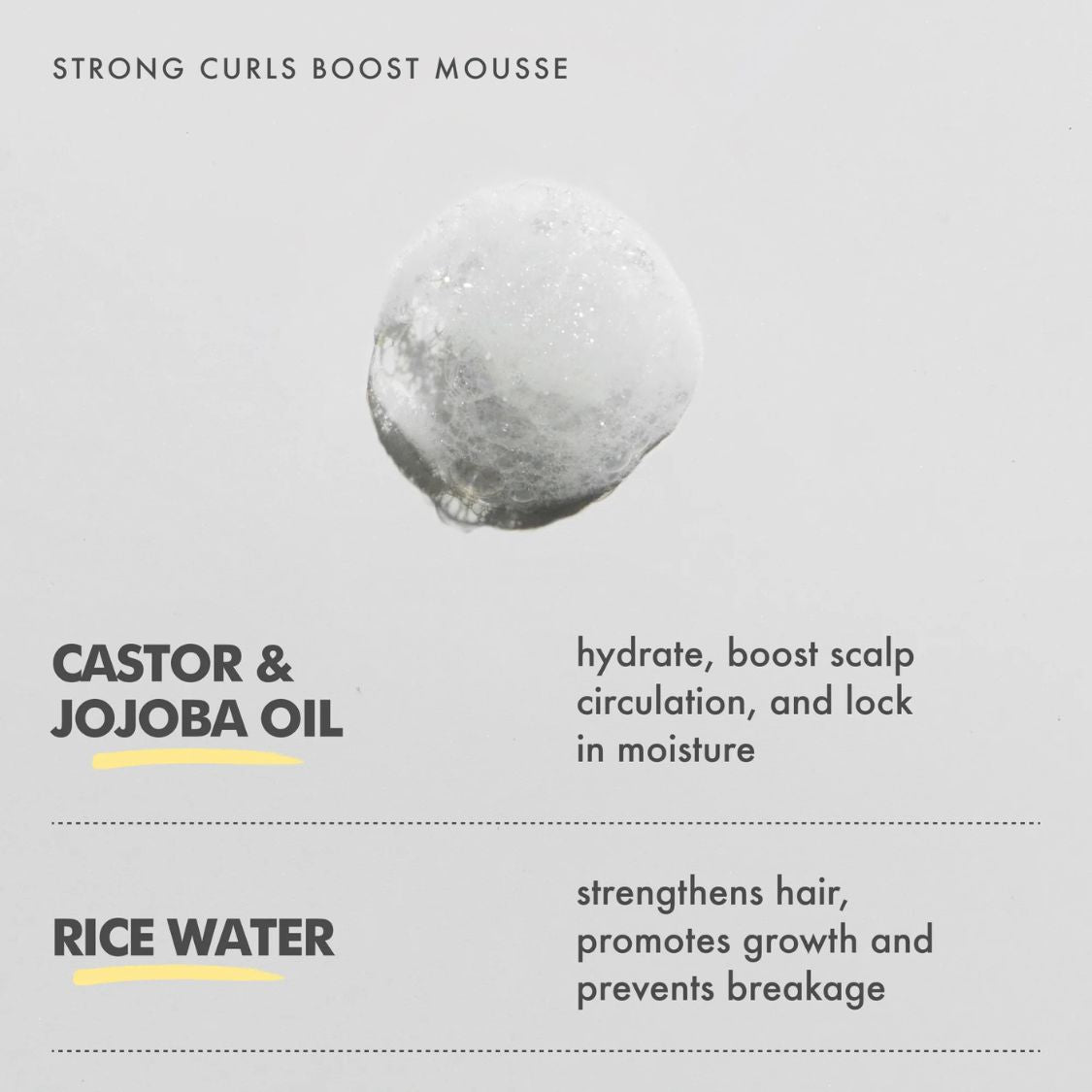 Umberto Giannini | Strong Curls Boost Mousse Rosemary Oil Strengthening Styling Foam /290ml Lockenschaum Umberto Giannini