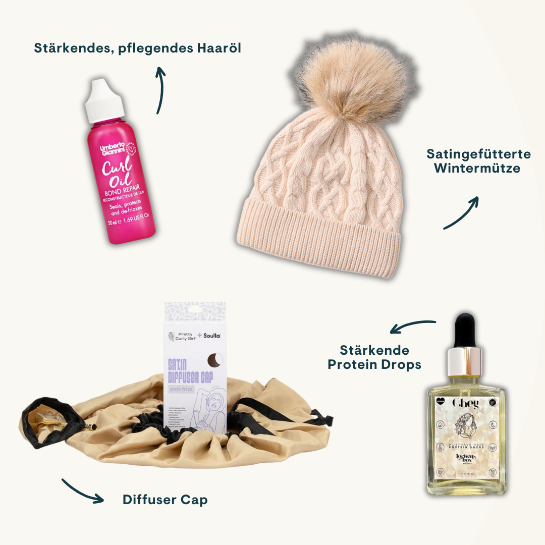 Winter Geschenk Set Gestärktes Haar Bundle Lockenbox.com