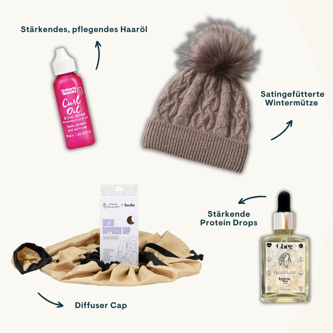 Winter Geschenk Set Gestärktes Haar Bundle Lockenbox.com