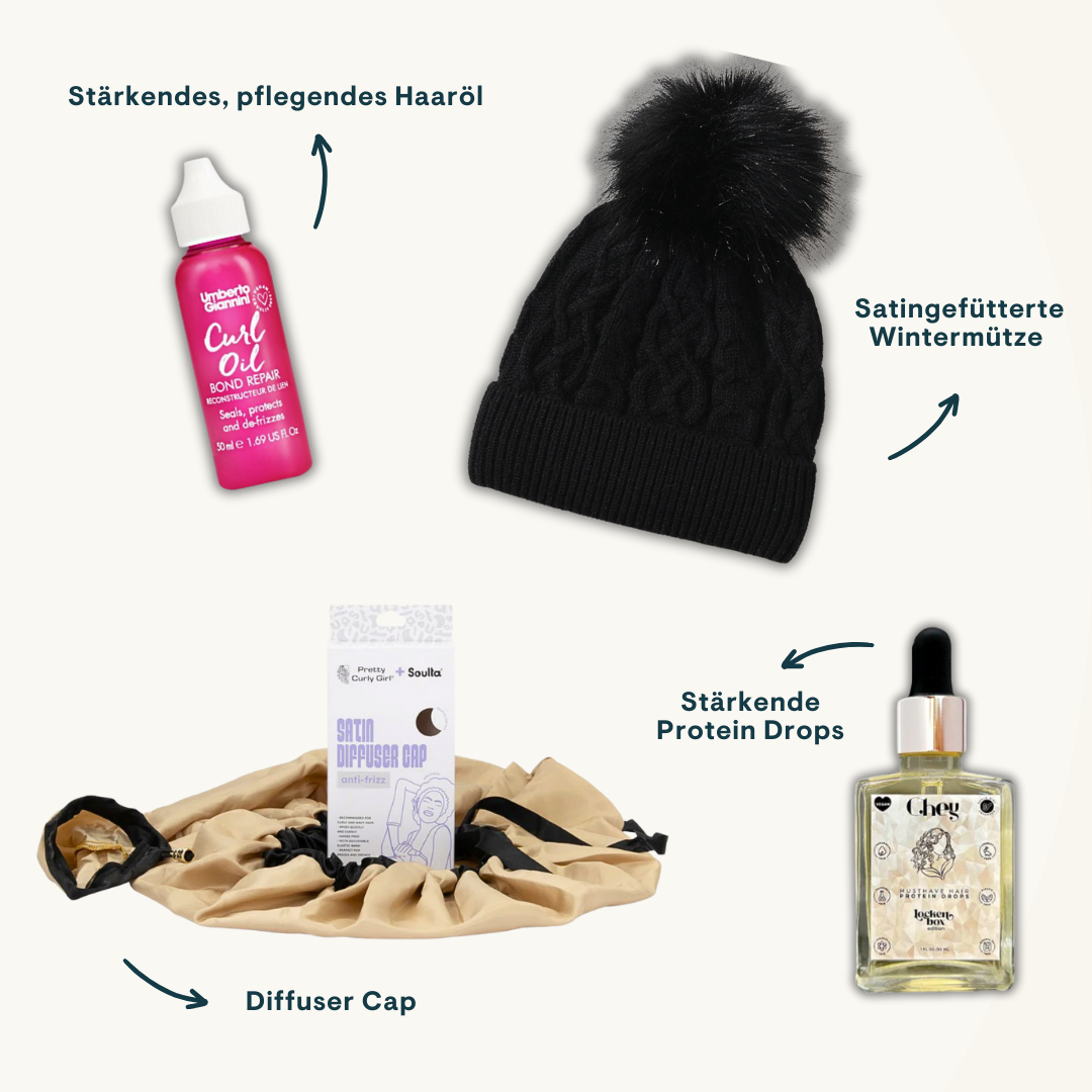 Winter Geschenk Set Gestärktes Haar Bundle Lockenbox.com