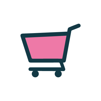 Symbol eines Einkaufswagens – steht für das Sammeln von Curlcredits bei jedem Einkauf.