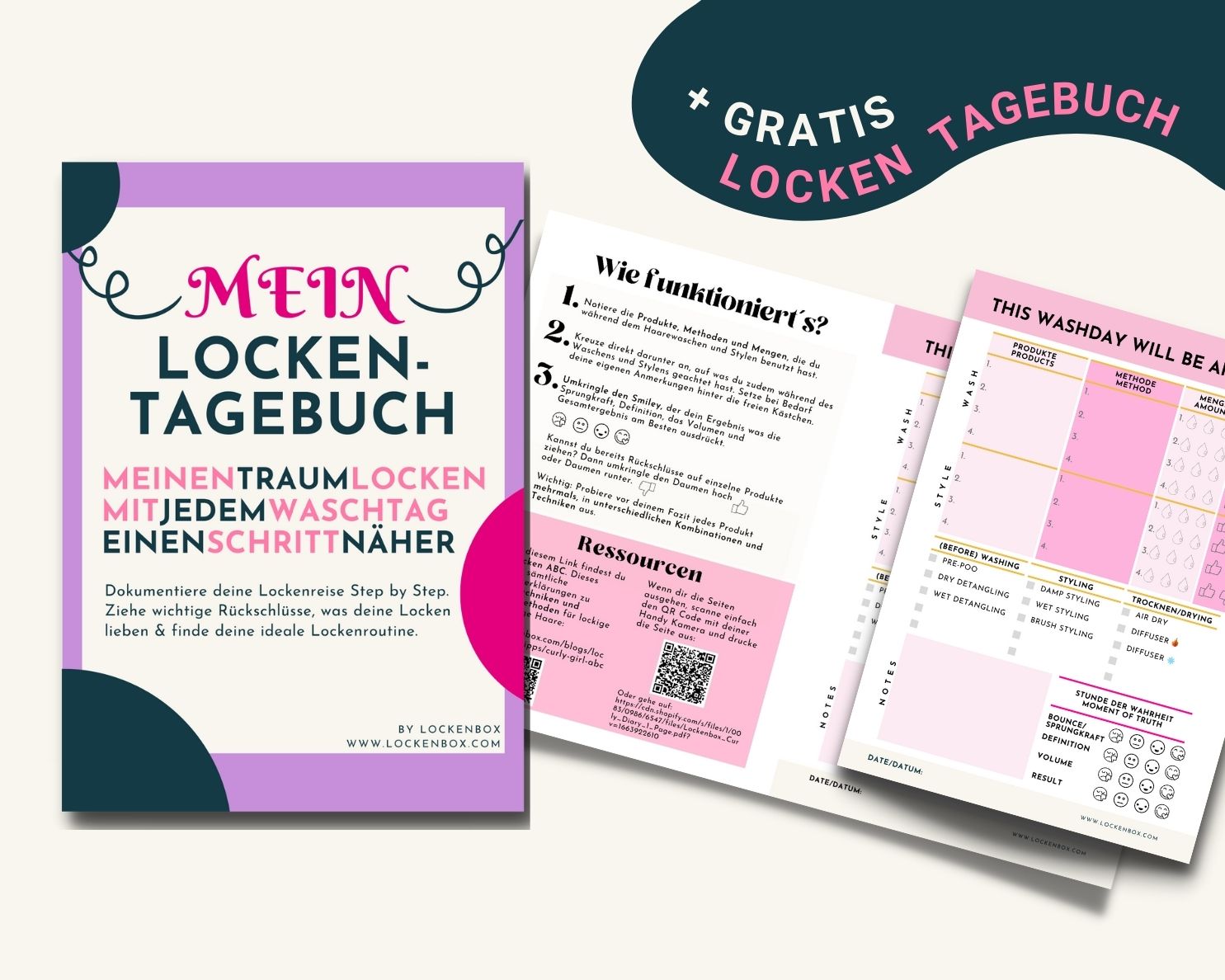 Lockenbox | Haarpflegebox für lockige Haare Beauty Box Lockenbox