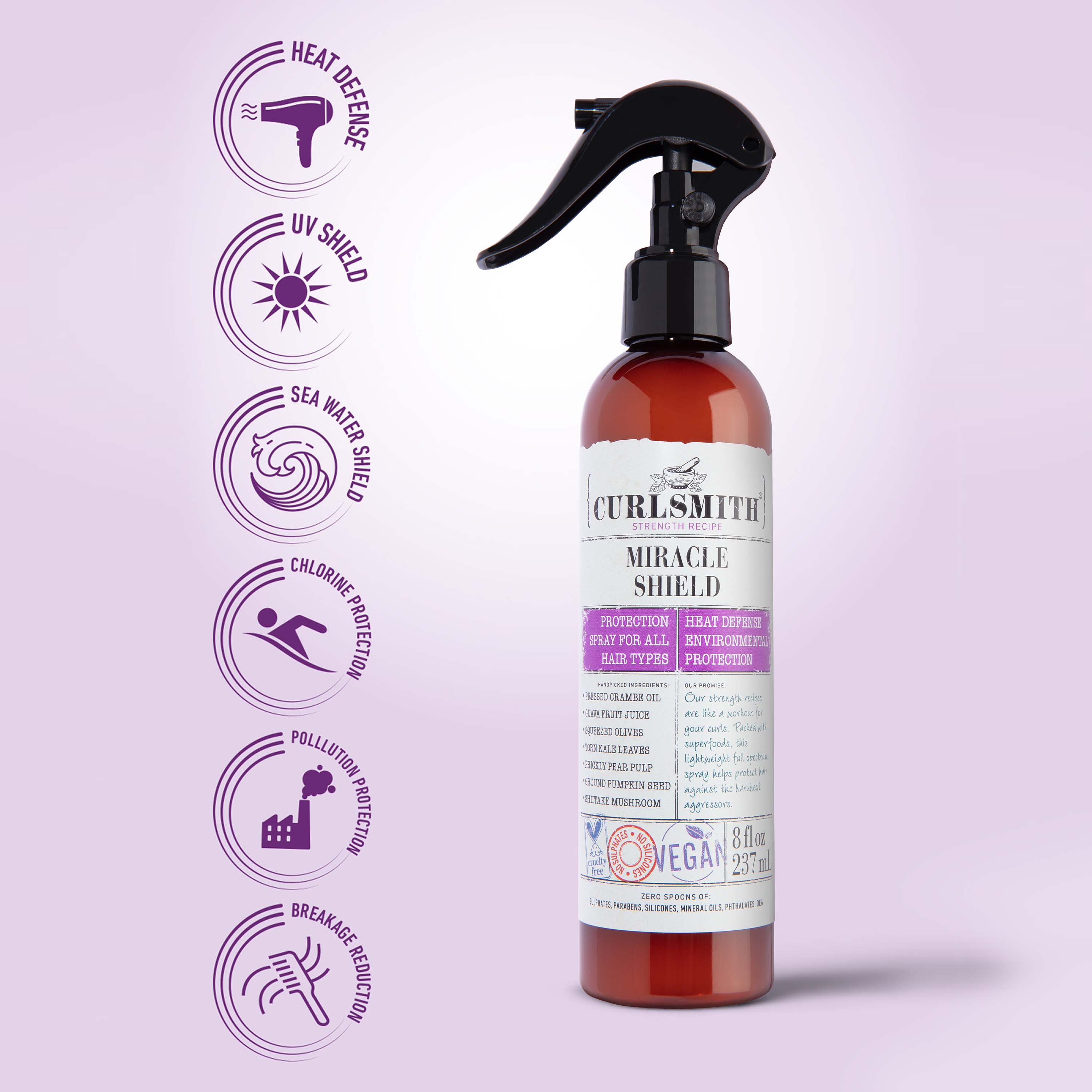 CURLSMITH | Miracle Shield Spray / 237ml Spray & Refresh CURLSMITH