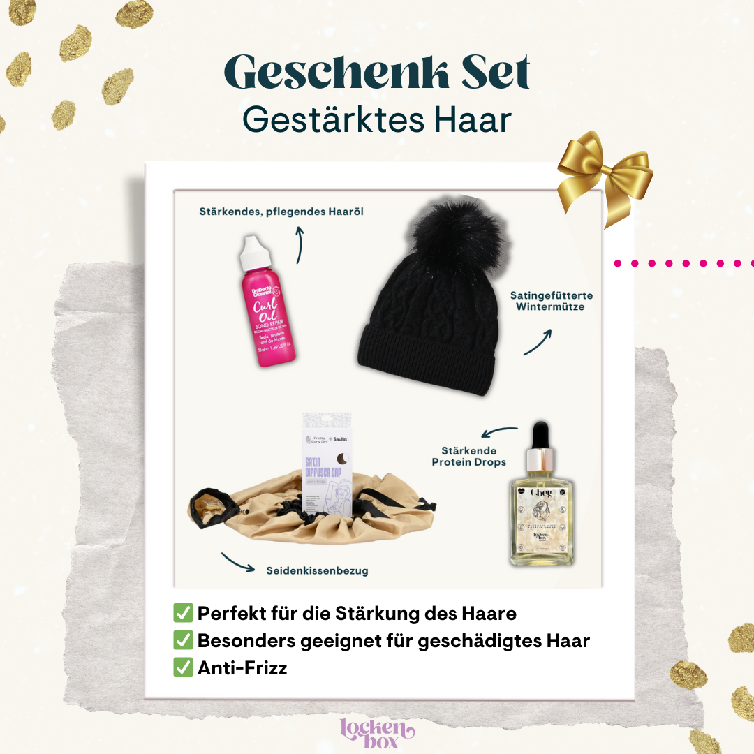 Winter Geschenk Set Gestärktes Haar Bundle Lockenbox.com
