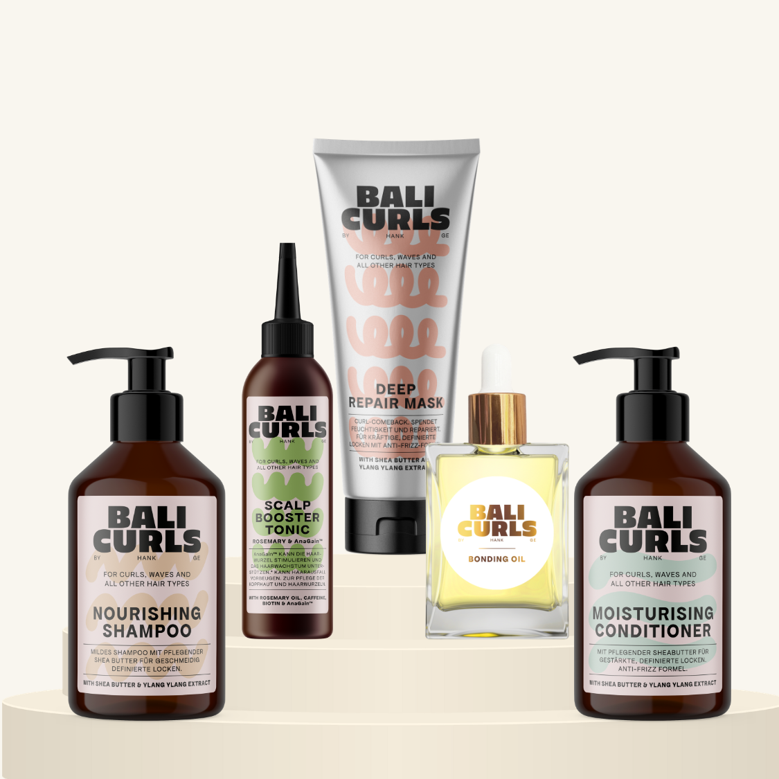 Bali Curls by Hank Ge | Pflege Bundle Bundle Bali Curls