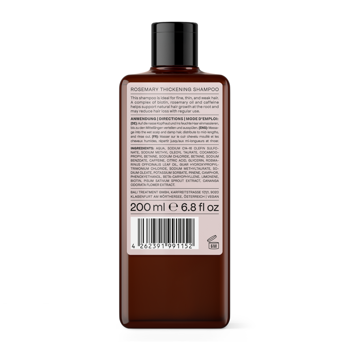 Bali Curls by Hank Ge | Rosemary Thickening Shampoo /200ml