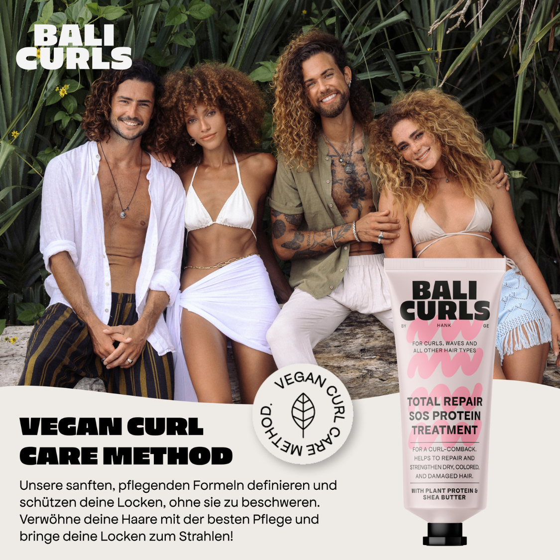 Bali Curls by Hank Ge | Total Repair SOS Protein Treatment /20ml Haarkur Bali Curls