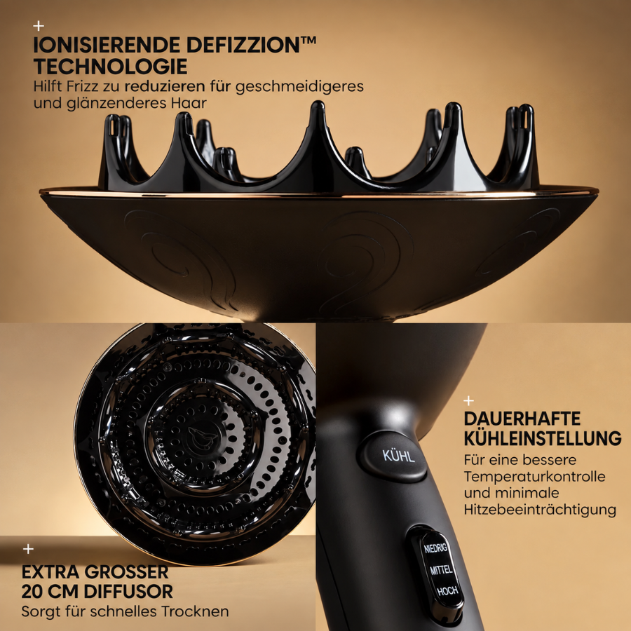 CURLSMITH | Defrizzion Dryer & XXL Diffuser