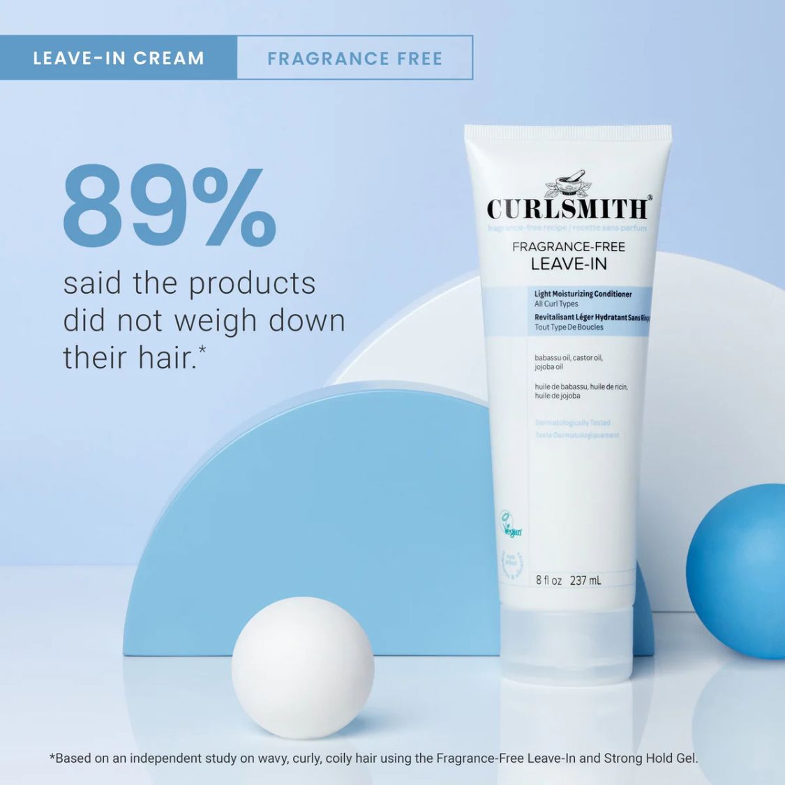 CURLSMITH | Fragrance-Free Leave-In /237ml Locken Creme CURLSMITH