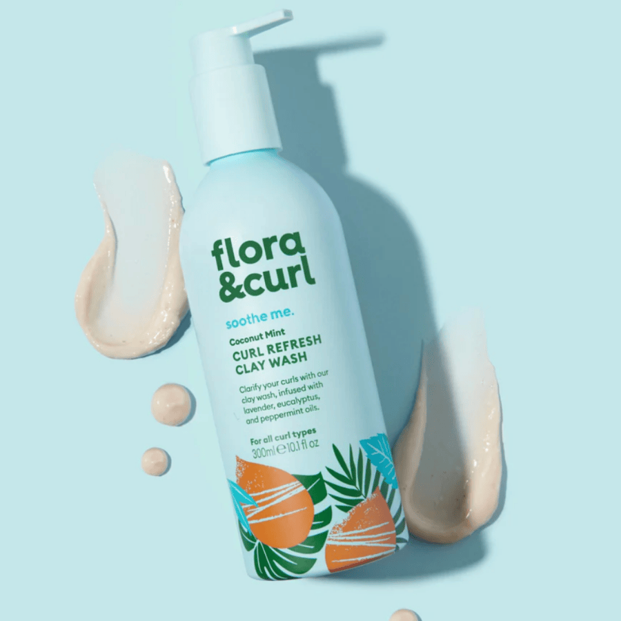 Flora & Curl | Coconut Mint Curl Refresh Clay Wash /300ml Clay Wash Flora & Curl