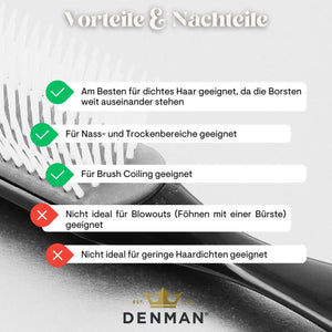 Denman | D3 Original 7-Reihig Locken Accessoires Denman