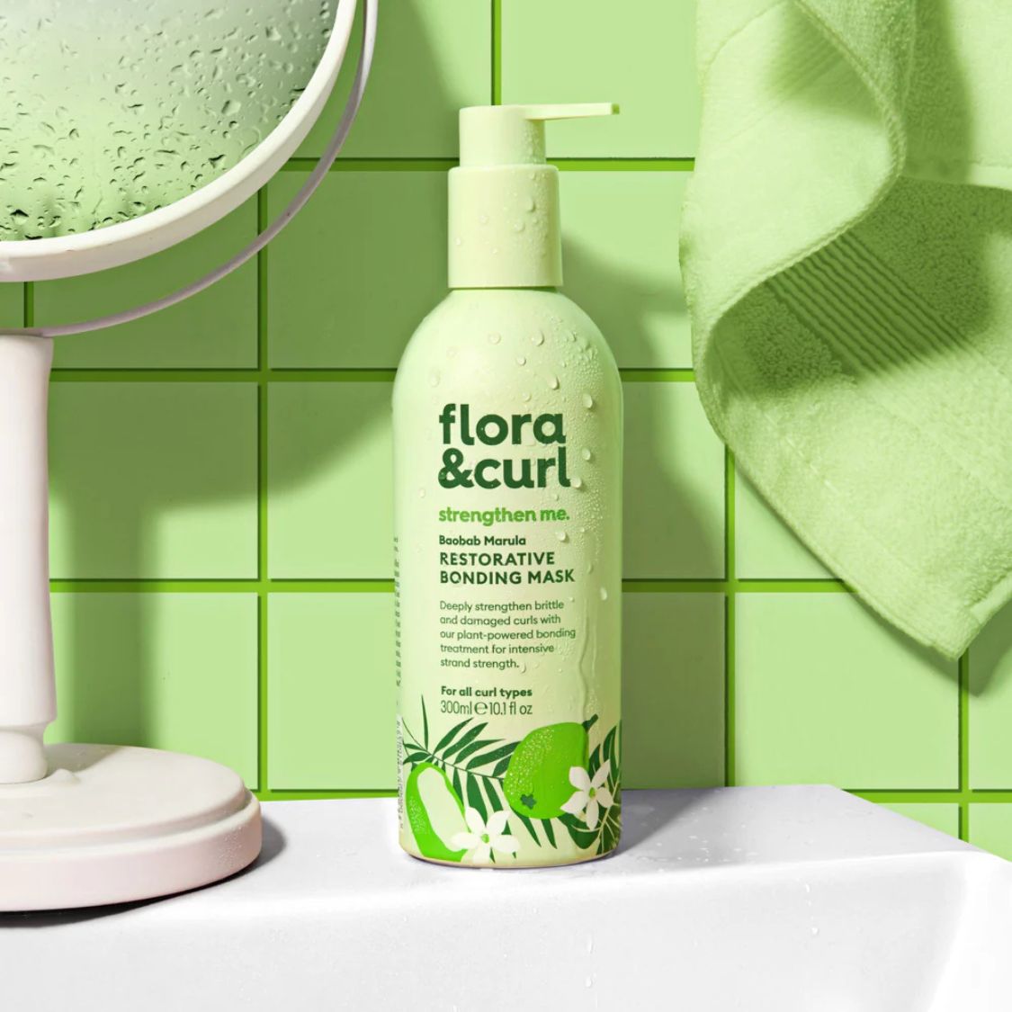 Flora & Curl | Baobab Marula Restorative Bonding Mask /300ml Haarkur Flora & Curl