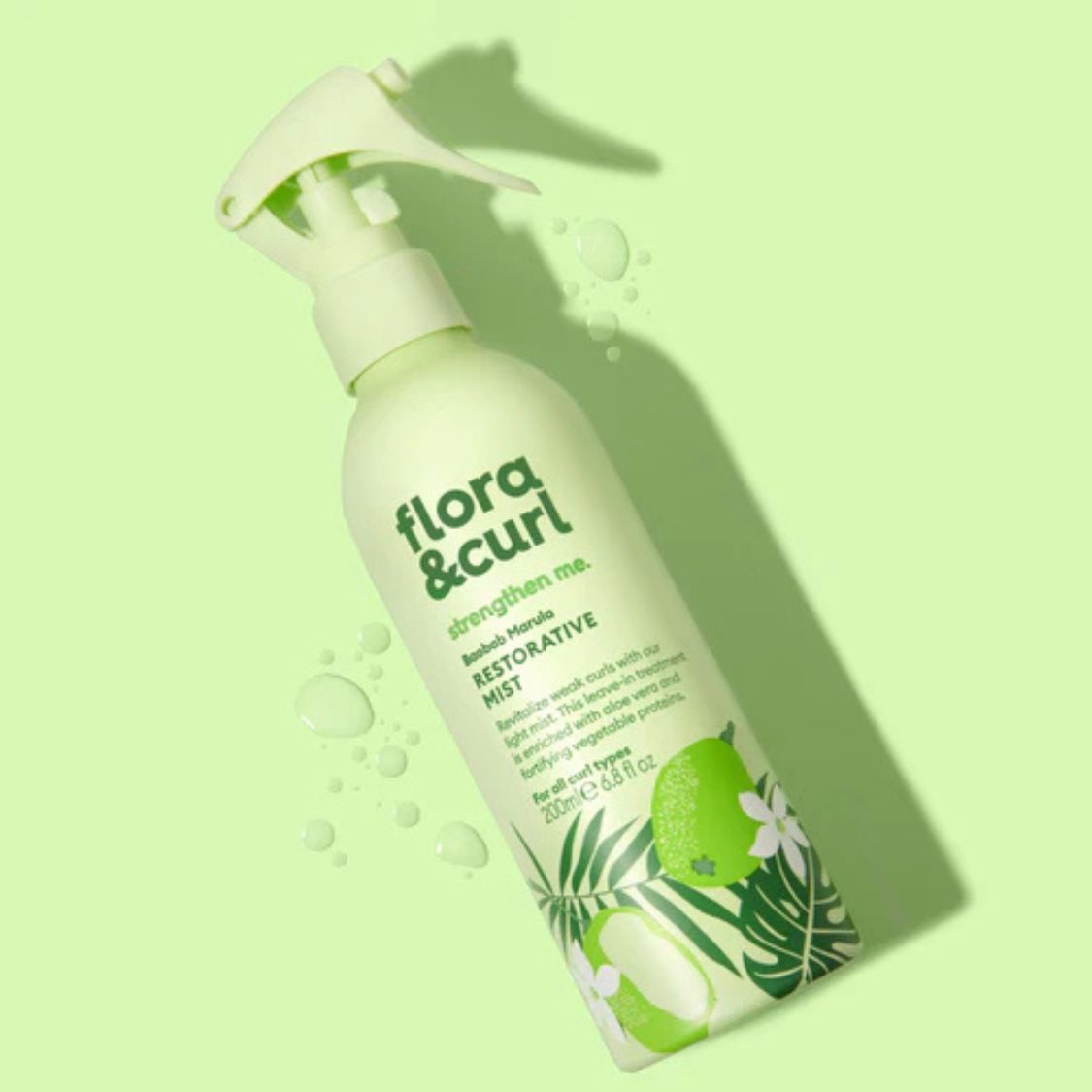 Flora & Curl | Baobab & Marula Restorative Mist /250ml Spray & Refresh Flora & Curl