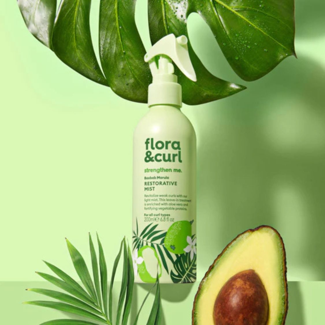 Flora & Curl | Baobab & Marula Restorative Mist /250ml Spray & Refresh Flora & Curl