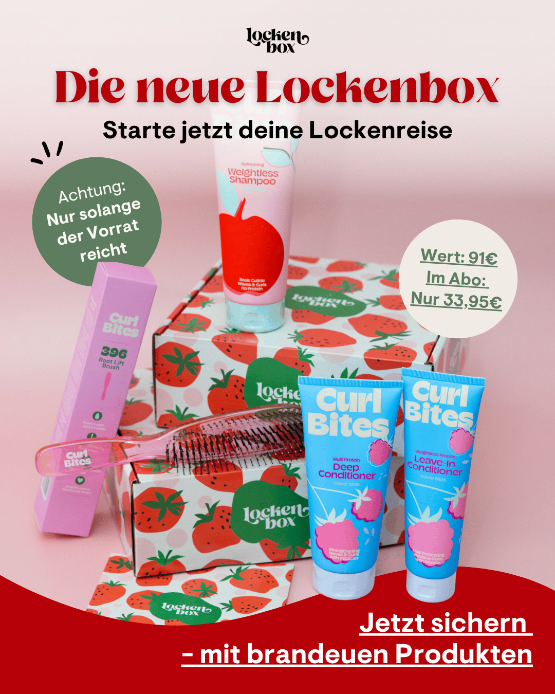 Lockenbox | Curly Hair Box für wellige & lockige Haare Lockenbox