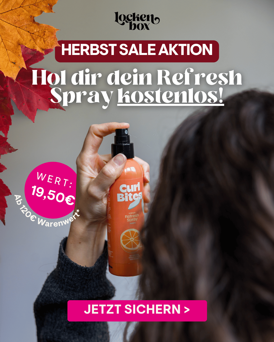 Gratis Curl Bites Refresh Spray Conditioner Lockenbox