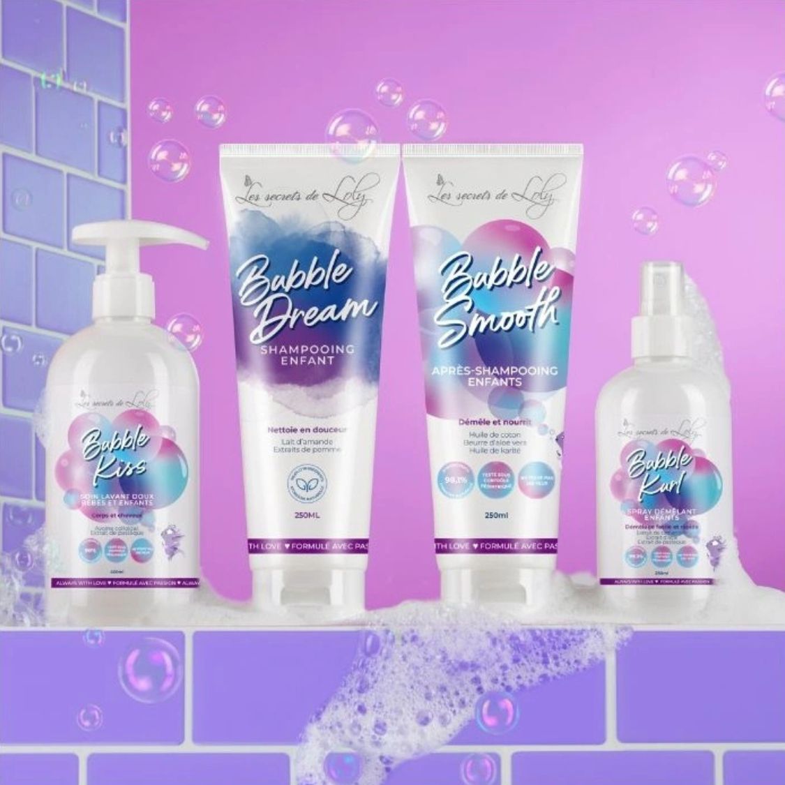 Les Secrets de Loly | Bubble Kiss /400ml Mildes Shampoo Les Secrets de Loly