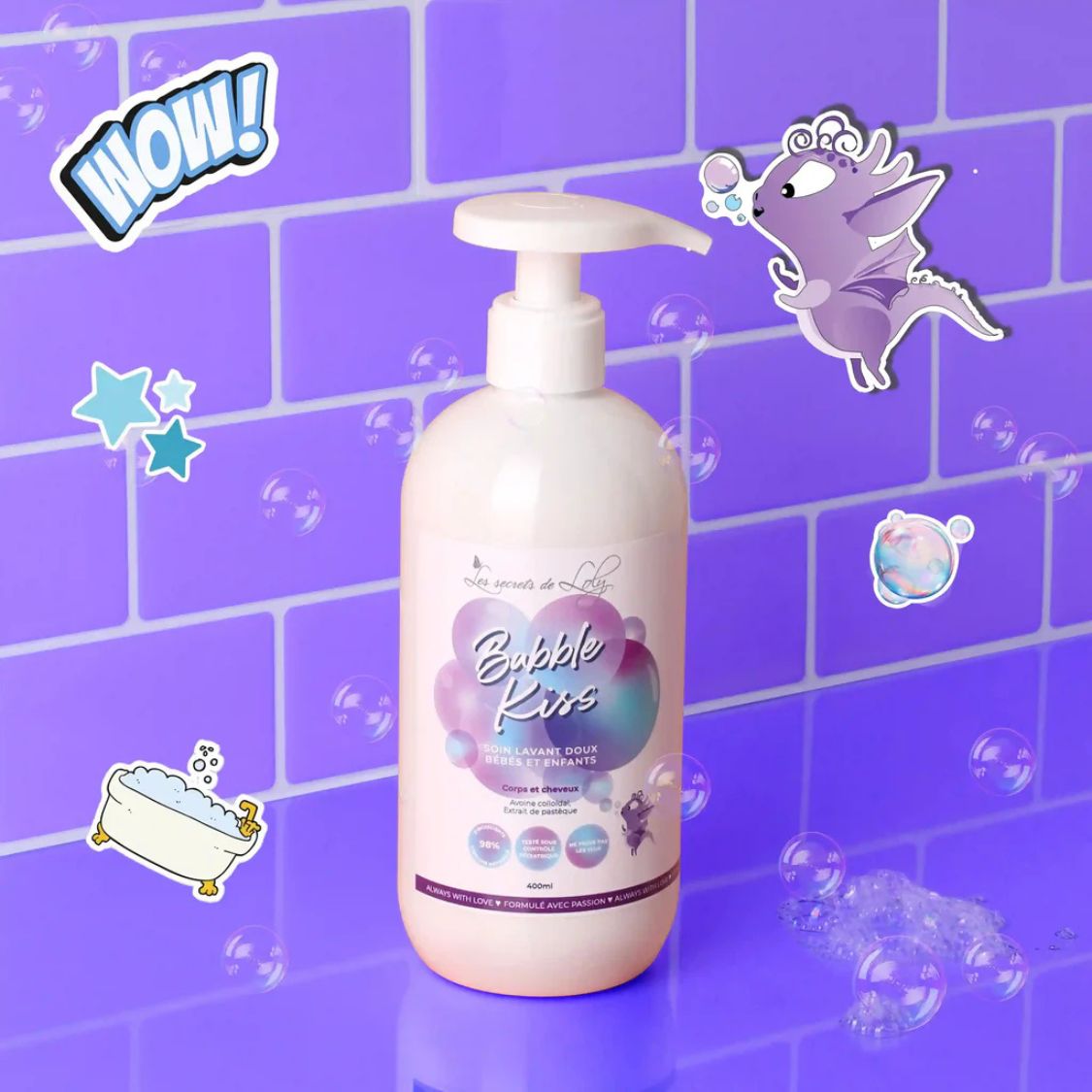 Les Secrets de Loly | Bubble Kiss /400ml Mildes Shampoo Les Secrets de Loly