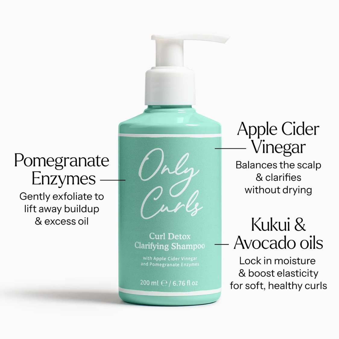 Only Curls | Curl Detox Clarifying Shampoo /200ml Tiefenreinigungsshampoo Only Curls