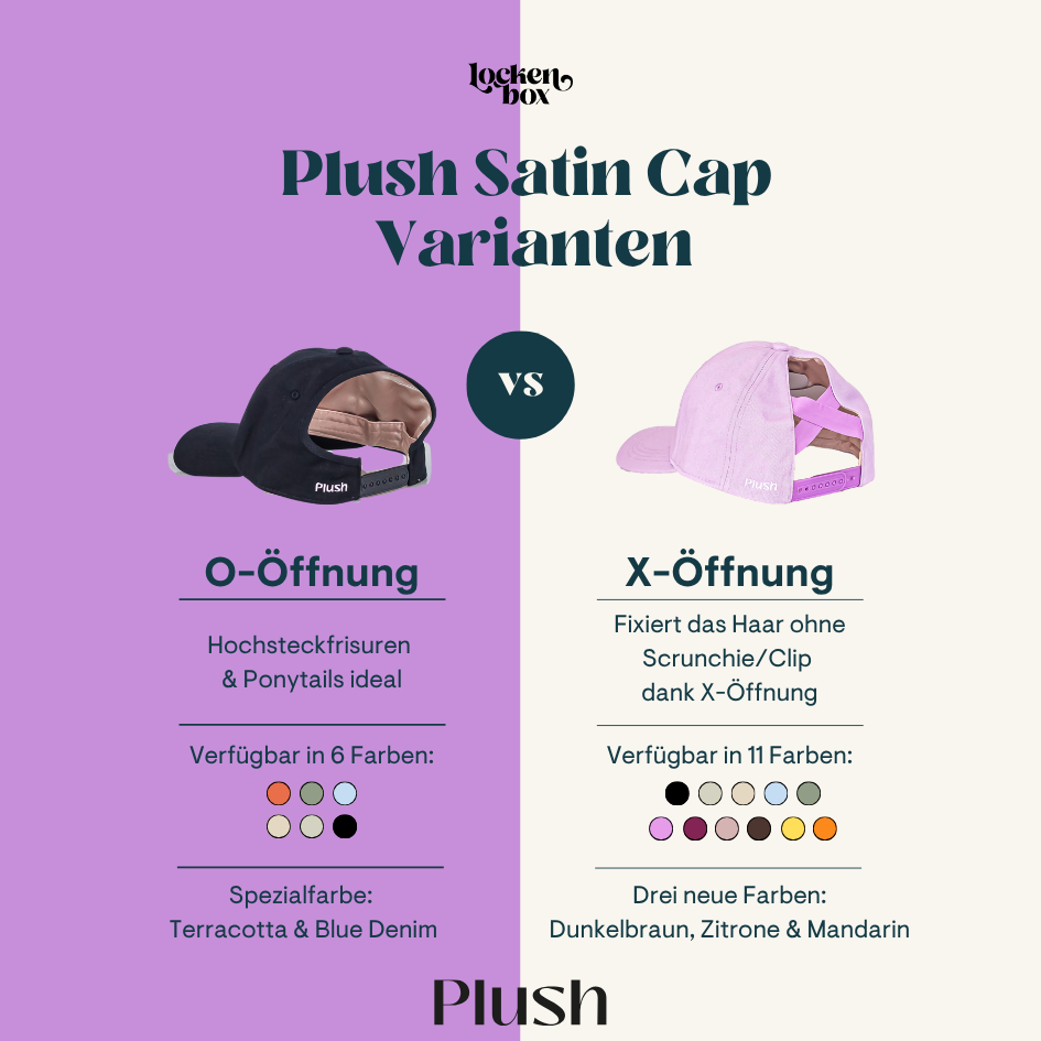 Plush | Satin Curl Cap - X-Öffnung Locken Accessoires Plush