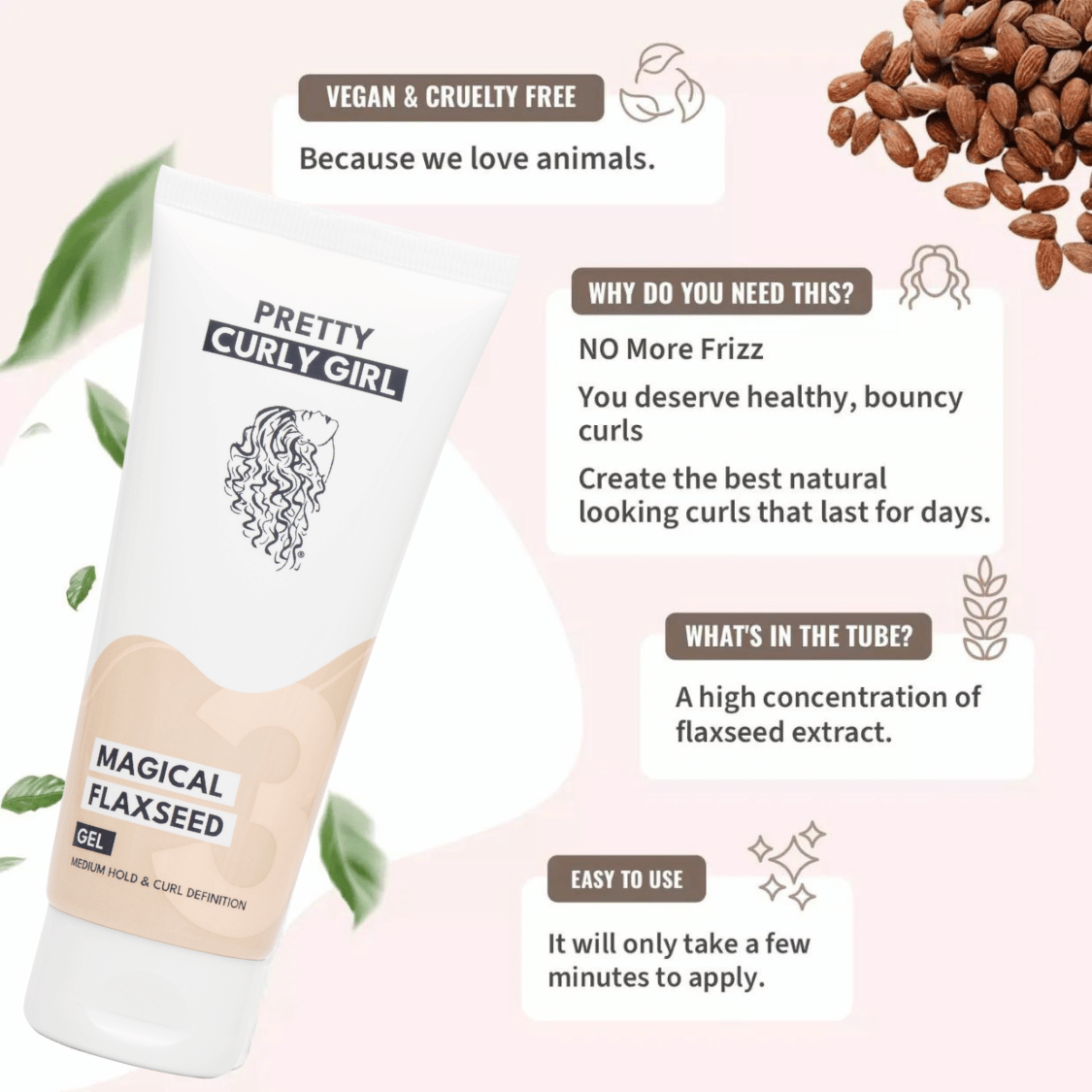 Pretty Curly Girl | Magical Flaxseed Gel /ab 100ml Locken Gel Pretty Curly Girl