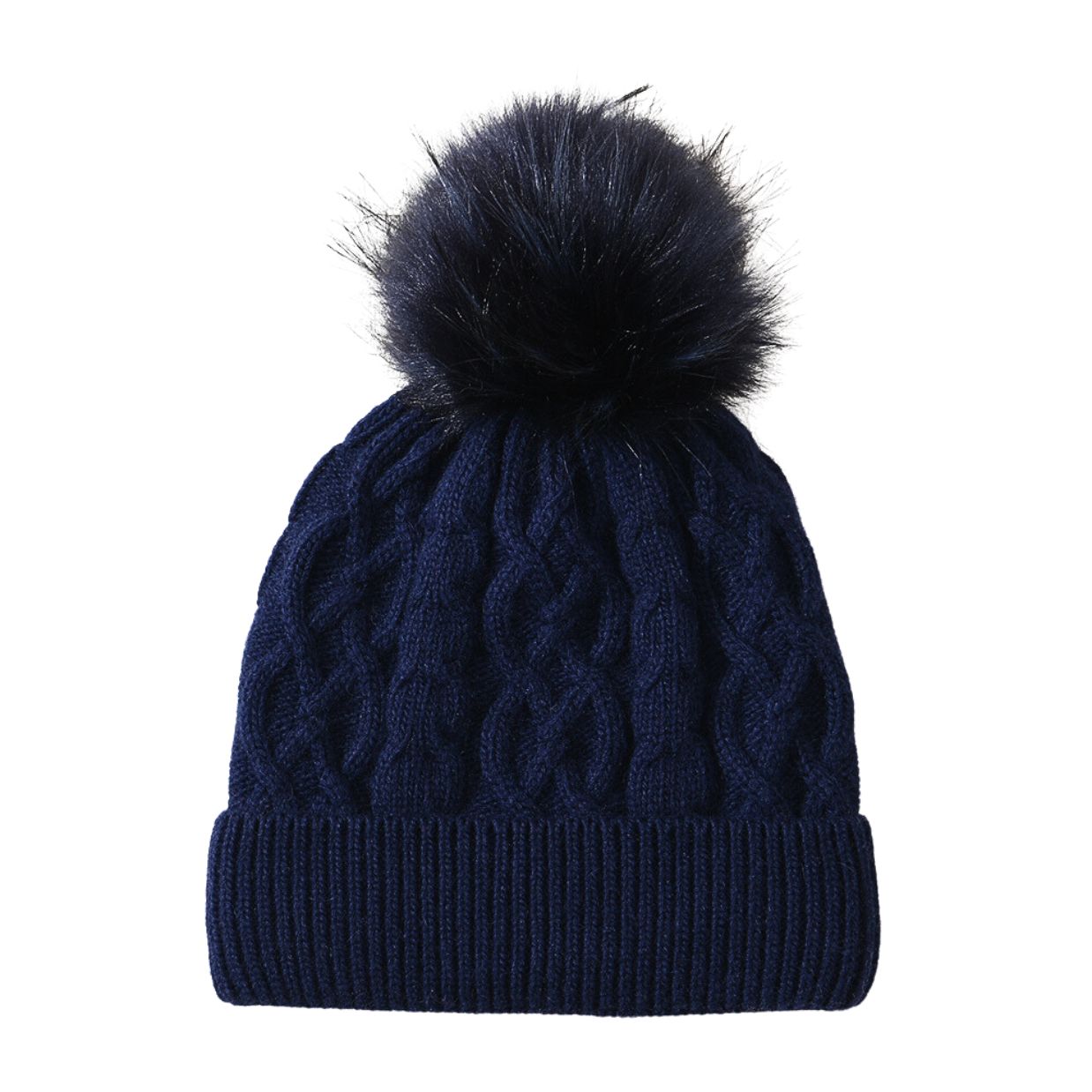 Only Curls Satin Lined Pom Pom Hat Only Curls Satin Lined Knitted