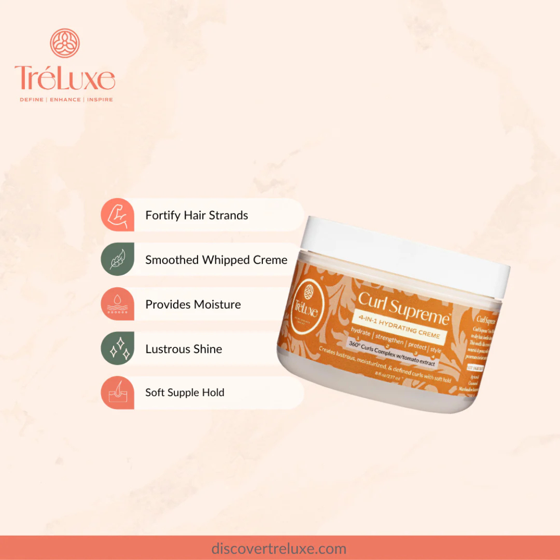 TréLuxe | Curl Supreme™️ 4-in-1 Hydrating Creme /237ml