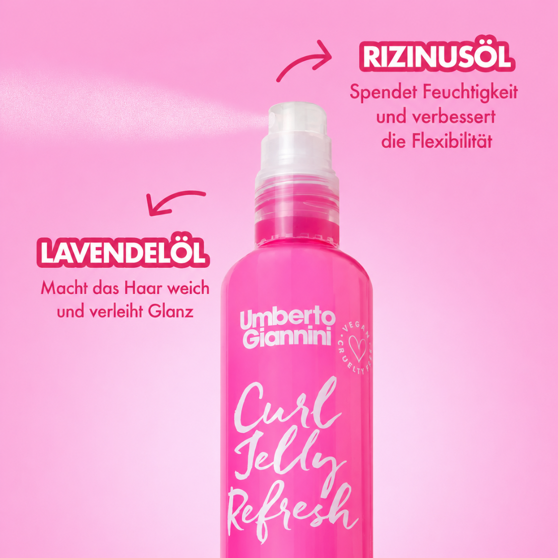 Umberto Giannini | Curl Jelly Refresh Curl Reviving Spray /250ml Spray & Refresh Umberto Giannini