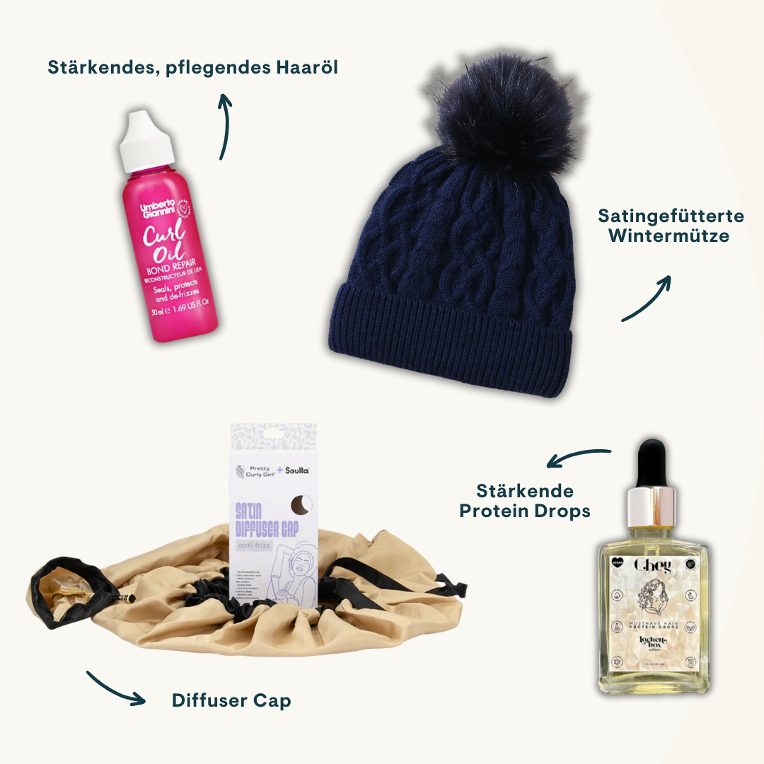 Winter Geschenk Set Gestärktes Haar Bundle Lockenbox.com