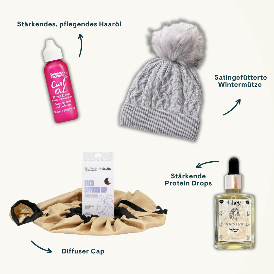 Winter Geschenk Set Gestärktes Haar Bundle Lockenbox.com